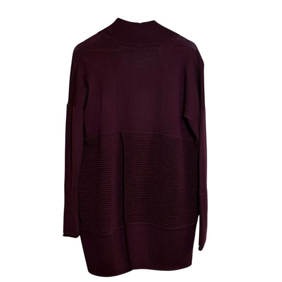 Lululemon Women’s Sit In Lotus Wrap 100% Merino Wool Sweater Maroon Size 6 - Picture 2 of 8